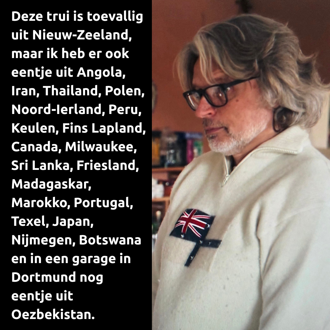 Hans International heeft weer een mooie trui aan.