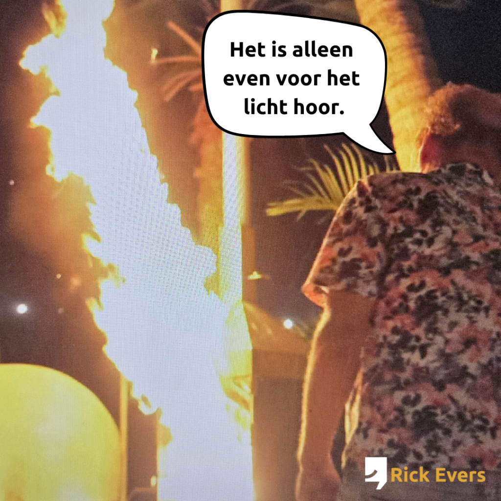 Fred doet even een lampje aan