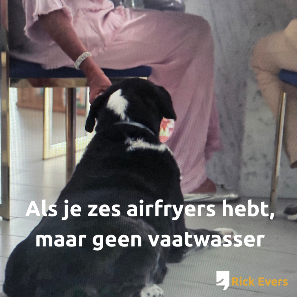 hond likt bord af
