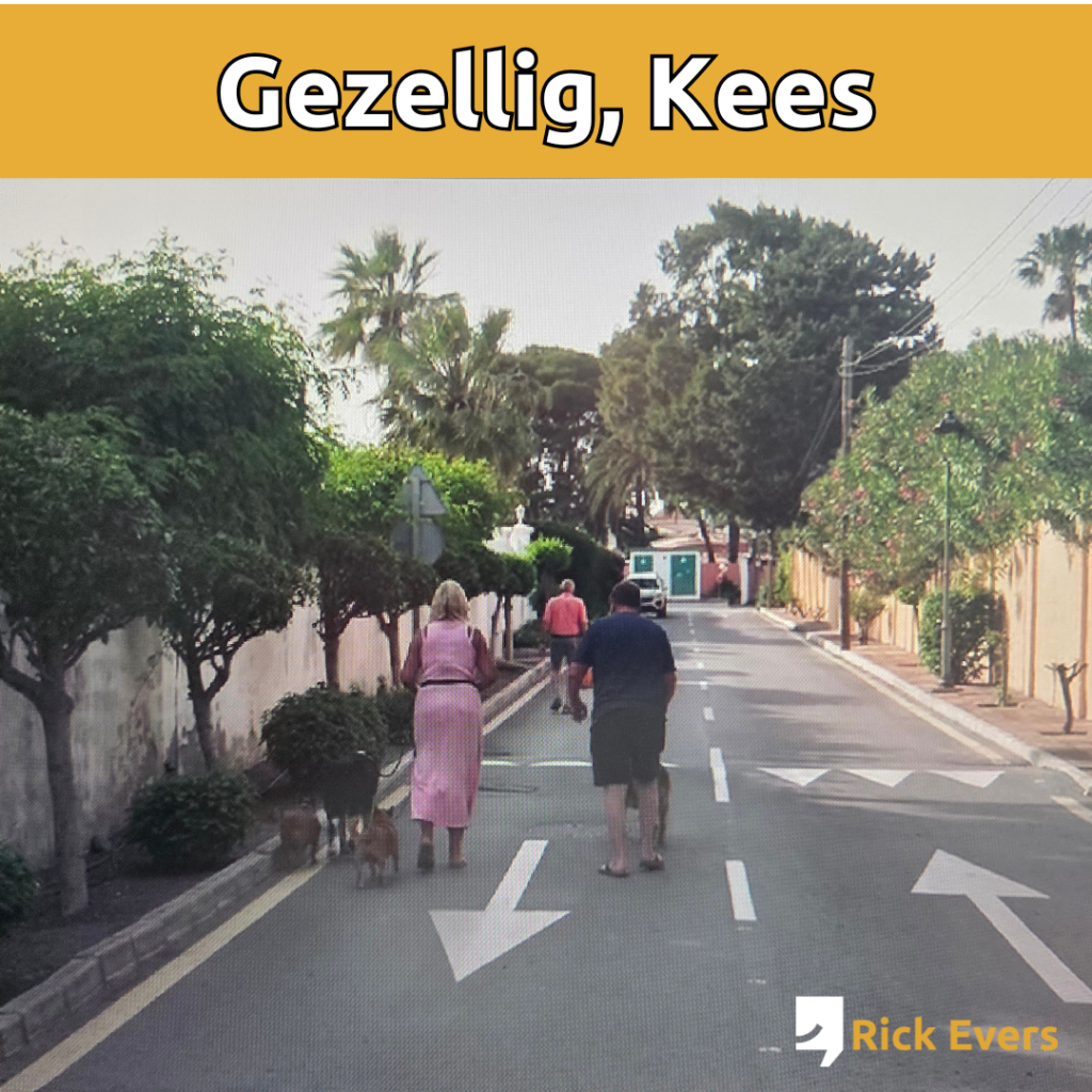 Kees loopt 100 meter vooruit